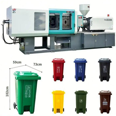 Machine en plastique horizontale de moulage par injection pour la vannerie de déchets de déchets de ménage