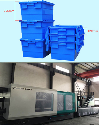 Force de serrage 1800 tonnes Machine de moulage par injection 1-8 Zone Contrôle PLC 50-4000G Capacité