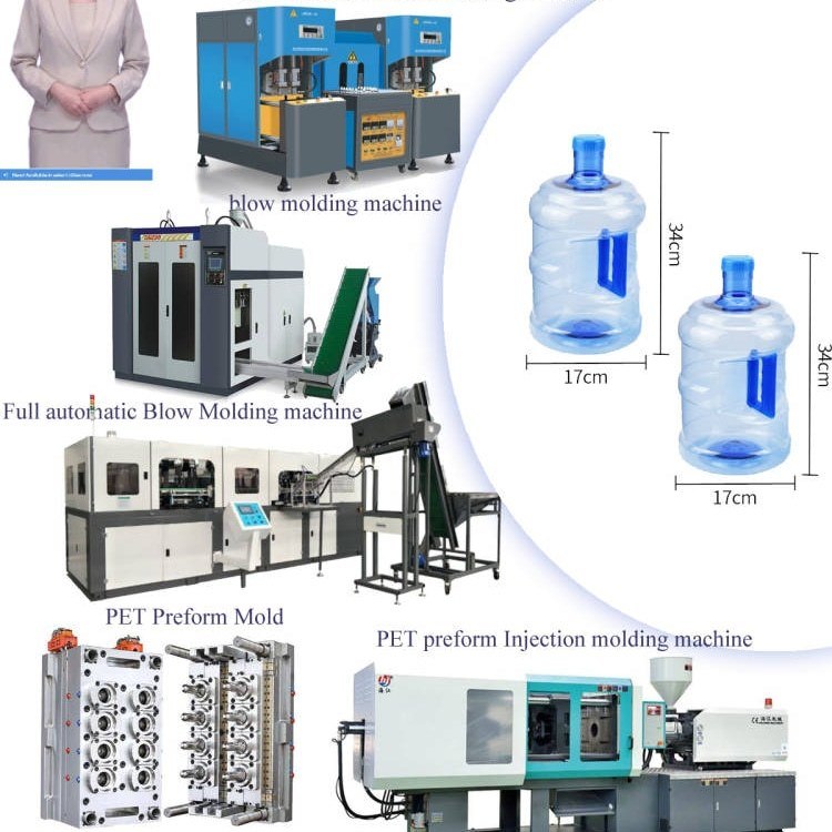 French Injection Compression Machine Machine de moulage par injection de préformes PET avec contrôle PLC